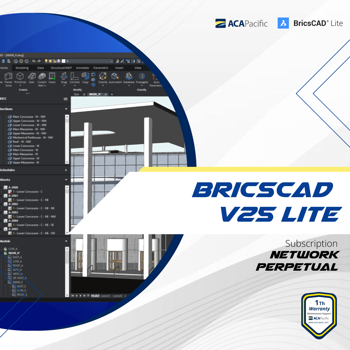 BricsCAD V25 Lite - Network - Perpetual